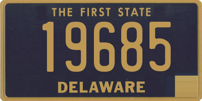 DE license plate 19685