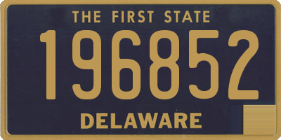 DE license plate 196852