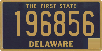 DE license plate 196856