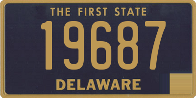 DE license plate 19687