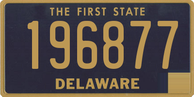 DE license plate 196877