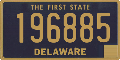 DE license plate 196885