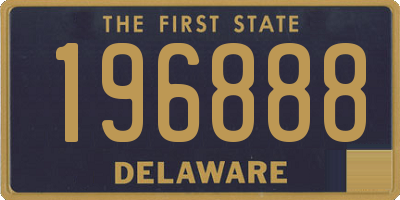 DE license plate 196888