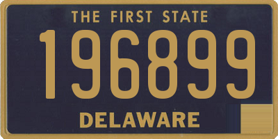DE license plate 196899