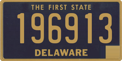 DE license plate 196913