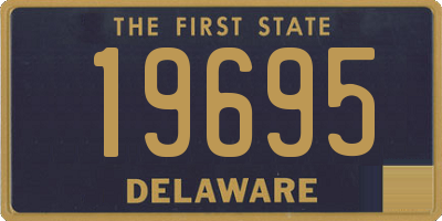 DE license plate 19695