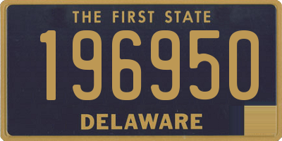DE license plate 196950