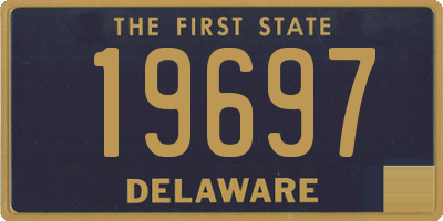 DE license plate 19697