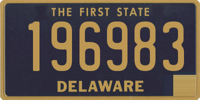 DE license plate 196983