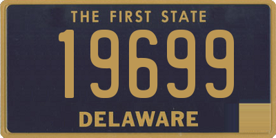 DE license plate 19699