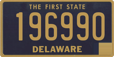 DE license plate 196990
