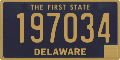 DE license plate 197034