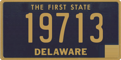 DE license plate 19713