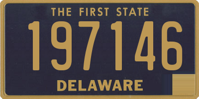 DE license plate 197146