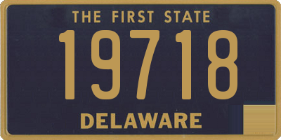 DE license plate 19718