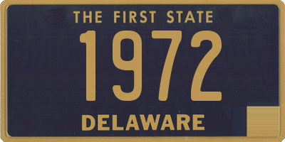 DE license plate 1972