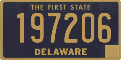DE license plate 197206