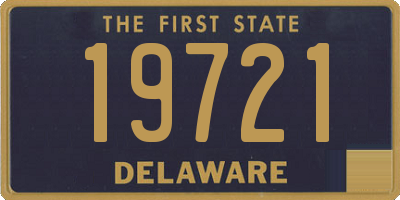 DE license plate 19721