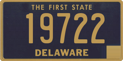 DE license plate 19722