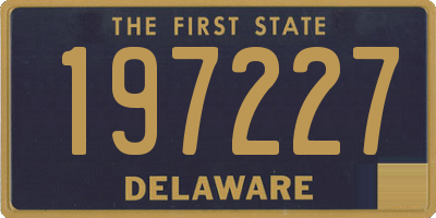 DE license plate 197227