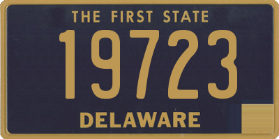 DE license plate 19723