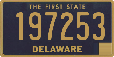 DE license plate 197253