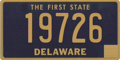 DE license plate 19726