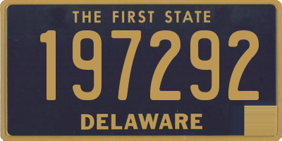 DE license plate 197292