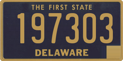 DE license plate 197303