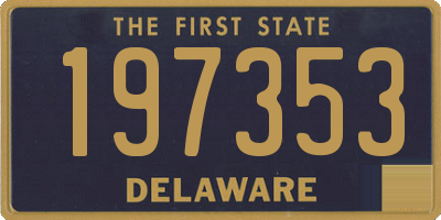 DE license plate 197353