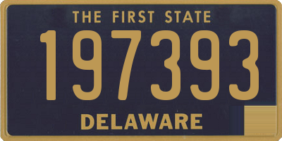 DE license plate 197393