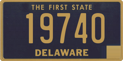 DE license plate 19740