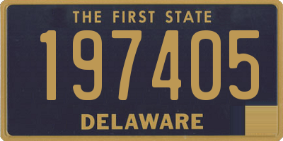 DE license plate 197405