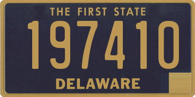 DE license plate 197410