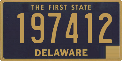 DE license plate 197412