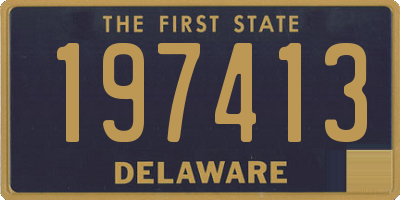 DE license plate 197413