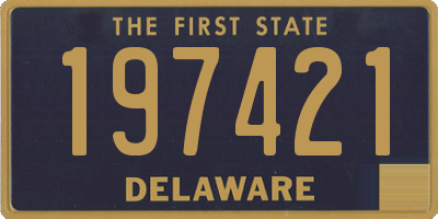 DE license plate 197421