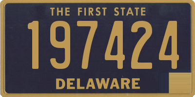DE license plate 197424