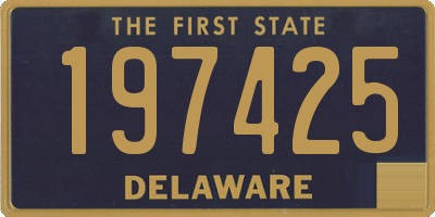 DE license plate 197425