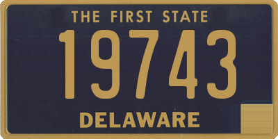 DE license plate 19743