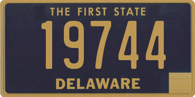 DE license plate 19744