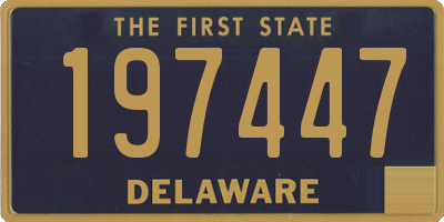 DE license plate 197447