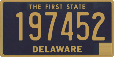 DE license plate 197452