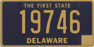 DE license plate 19746