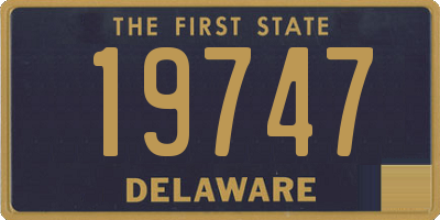 DE license plate 19747