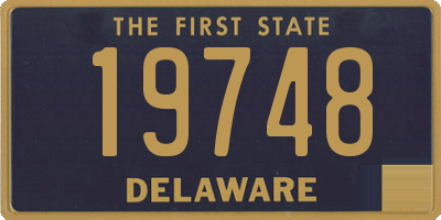 DE license plate 19748