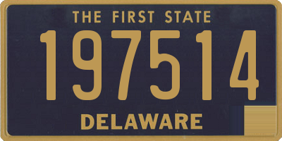 DE license plate 197514