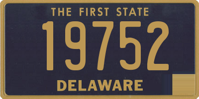 DE license plate 19752