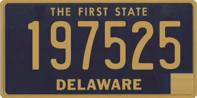 DE license plate 197525