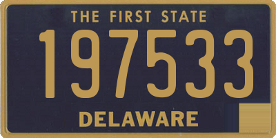 DE license plate 197533